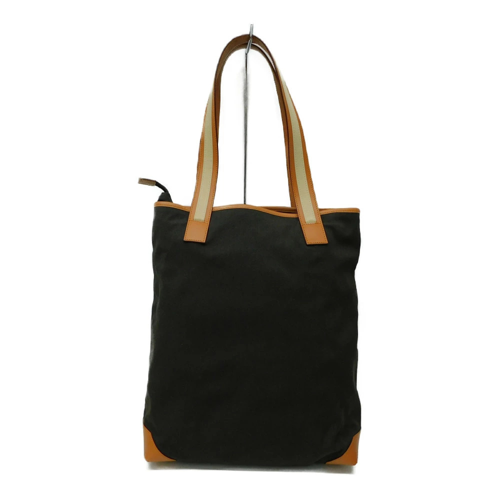 Gucci Tan Brown tote Camel leather canvas bag brown Tan Brown